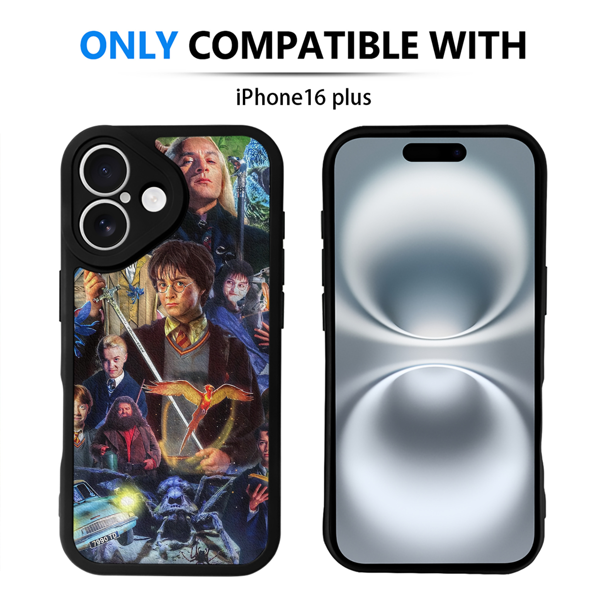 （画像用） Harry Potter ハリー・ポッターシリーズ 【iPhone 16シリーズ対応】シリコンスマホケース（レザー調） 材質：シリコン